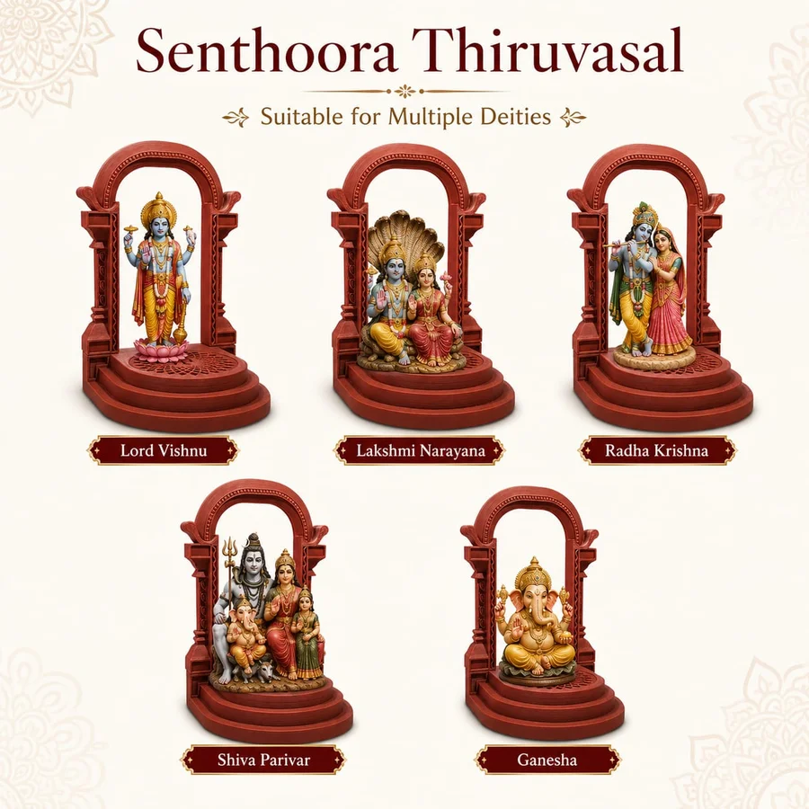 Senthoora Thiruvasal Deities Altar